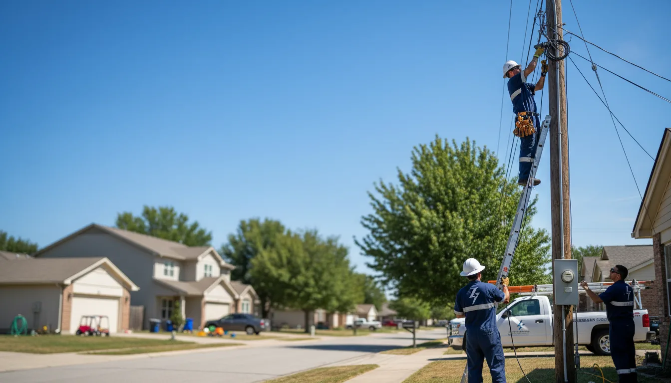 Residential electrician providing installation services in Farmington, UT